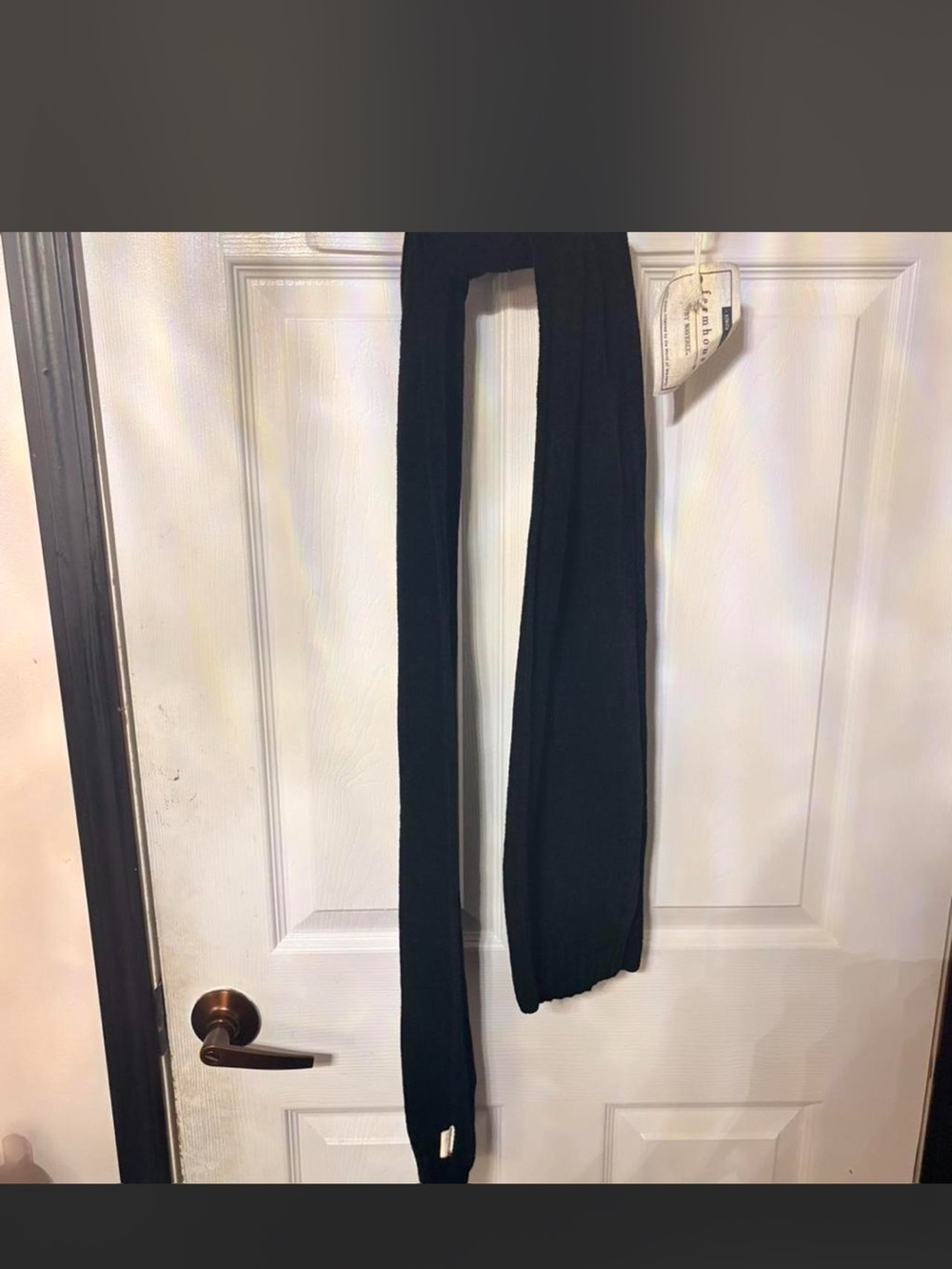 Classic Black Knit Scarf - Unbranded